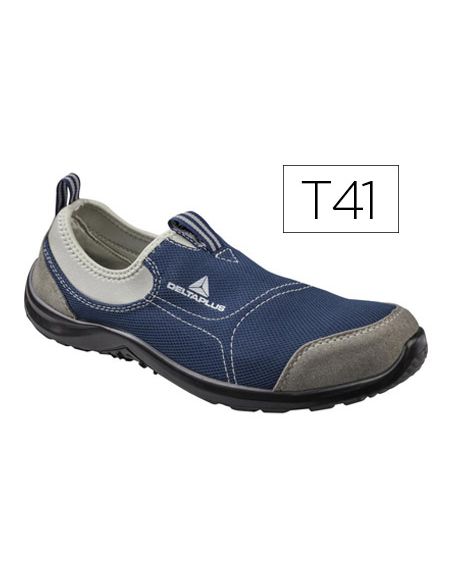 Zapatos De Seguridad Deltaplus De Poliester Y Algodon Con Plantilla Y Puntera - Color Azul Marino Talla 41
