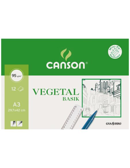 Papel Vegetal Guarro Din A3 90 Gr Minipack De 12 Hojas