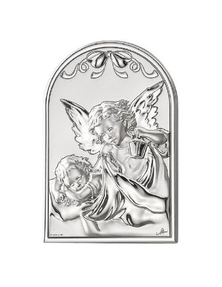 Cuadro Arco Plata 9X13 Cm Angel Con Farol 2546