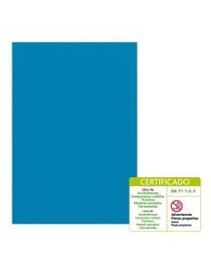 Goma Eva 60 X 40 Cm 2 Mm Modelo Liso Azul