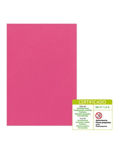 Goma Eva 60 X 40 Cm 2 Mm Modelo Liso Fucsia