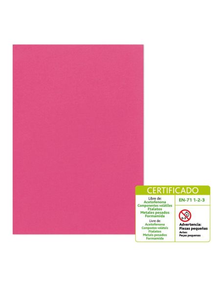 Goma Eva 60 X 40 Cm 2 Mm Modelo Liso Fucsia