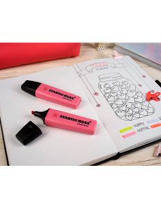 Rotulador Stabilo Boss Fluorescente 70 Pastel Rosa Cerezo En Flor 2