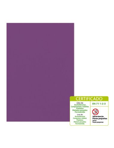 Goma Eva 60 X 40 Cm 2 Mm Modelo Liso Violeta