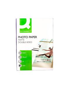 Papel Q-Connect Foto Mate Doble Cara Din A4 Para Fotocopias E Impresoras Ink- Jet Bolsa De 50 Hojas 220 Gr 2