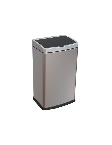 Papelera Metalica Q-Connect Con Sensor Automatico Capacidad 60 Litros 630X270X400 Mm
