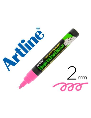 Rotulador Artline Pizarra Epd-4 Color Rosa Fluorescente Opaque Ink Board Punta Redonda 2 Mm|Libreriasalesiana
