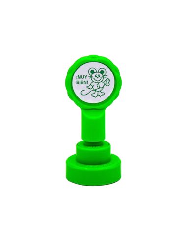 Sello Artline Emoticono Muy Bien Color Verde 22 Mm Diametro