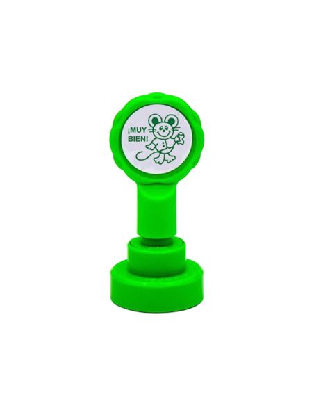 Sello Artline Emoticono Muy Bien Color Verde 22 Mm Diametro
