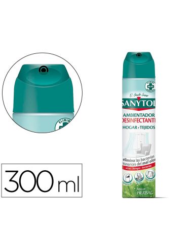 Ambientador Sanytol Desinfectante Para Hogar Y Tejidos Spray Bote De 300 Ml
