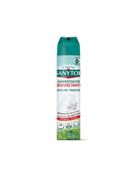 Ambientador Sanytol Desinfectante Para Hogar Y Tejidos Spray Bote De 300 Ml