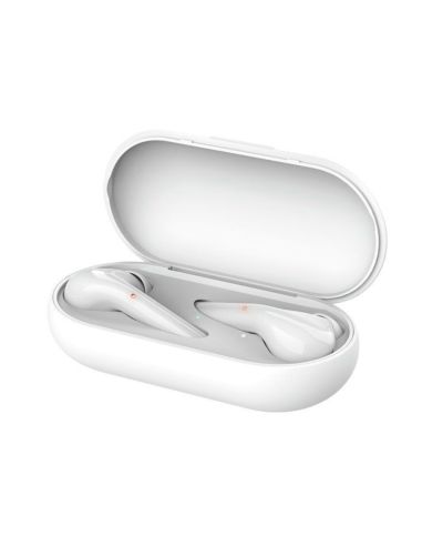 Auricular Trust Nika Inalambrico Bluetooth Con Estuche De Carga Color Blanco