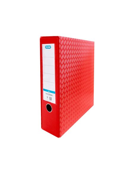 Caja Archivador De Palanca Carton Forrado Elba Din A4 Lomo 85 Mm Rojo