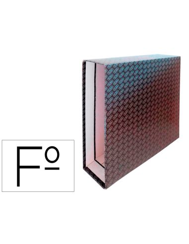 Caja Archivador De Palanca Carton Forrado Elba Folio Lomo 85 Mm Negro