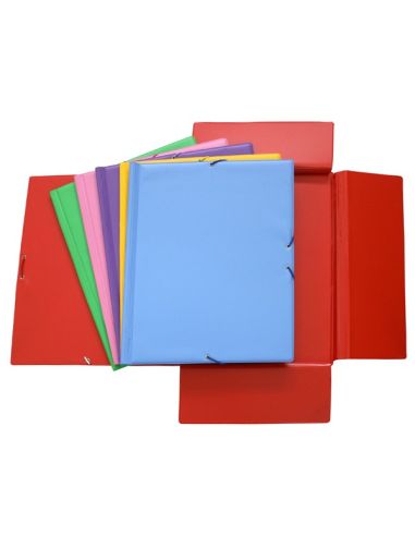 Carpeta folio pvc solapas carton forrado