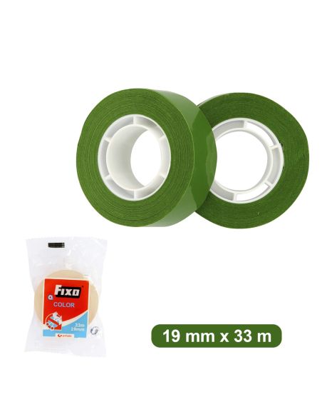 Cinta Adhesiva Fixo 33 X 19 Mm Verde