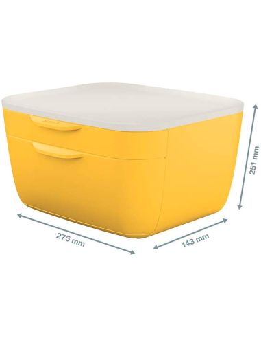 Fichero Cajones De Sobremesa Leitz Cosy 2 Cajones Amarillo
