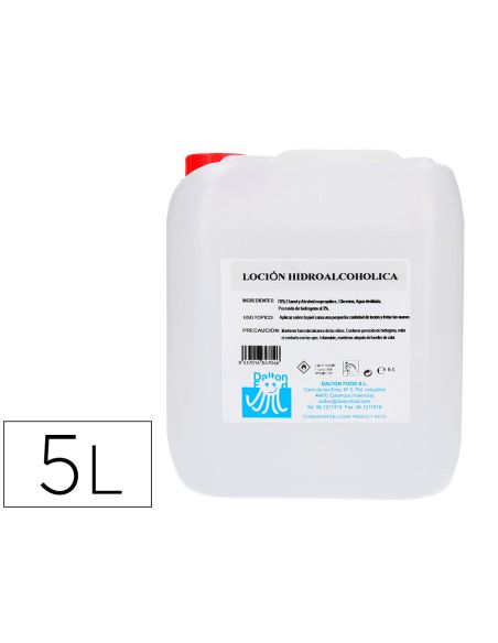 Gel Hidroalcoholico Para Manos Limpia Y Desinfecta Sin Aclarado Garrafa 5 Litros