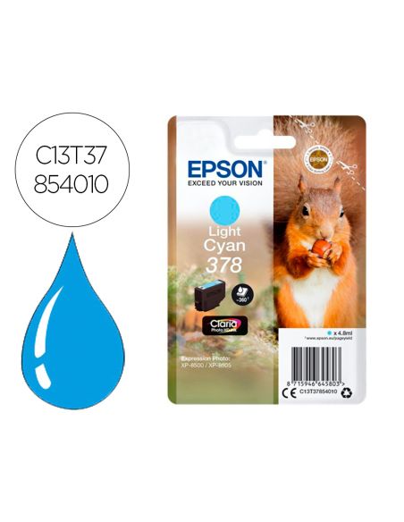 Ink-Jet Epson 378 Expression Home Xp-8605 / 8606 / Xp-15000 / Xp-8500 / 8505 Cian 360 Pag