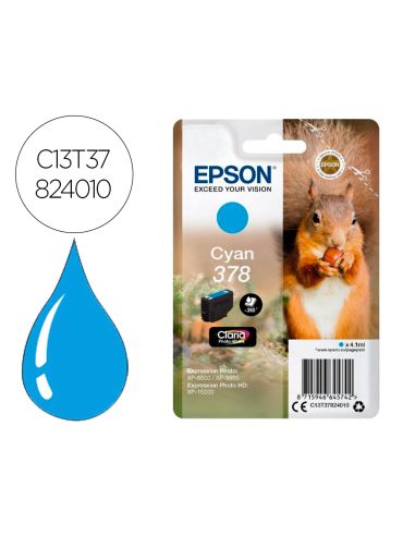 Ink-Jet Epson 378 Expression Home Xp-8605 / 8606 / Xp-15000 / Xp-8500 / 8505 Cian 360 Pag