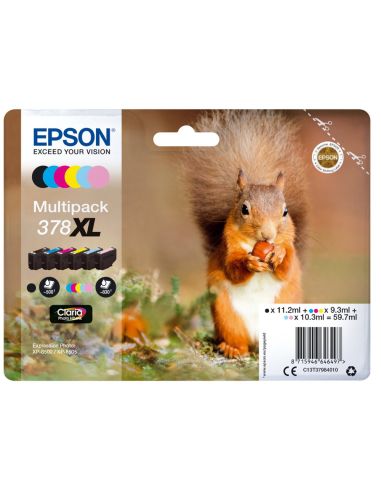 Ink-Jet Epson 378 Xl Expression Home Xp-8605 / 15000 / 8500 Negro Amarillo Cian Magenta Cian Claro