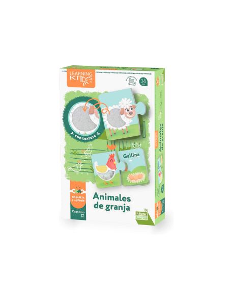 Juego Educativo Falomir Animales De Granja Tacto Y Sensaciones