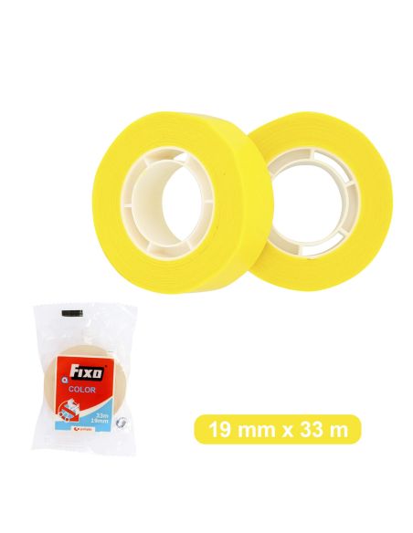 Cinta Adhesiva Fixo 33 X 19 Mm Amarilla