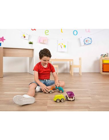 Juego Miniland Set De 12 Minimobiles Contenido Surtido 370X280X100 Mm