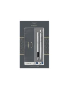 Juego Parker Duo Jotter Acero Ct Boligrafo + Pluma 2