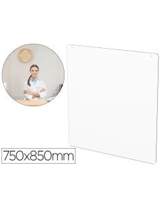 Pantalla De Proteccion De Techo Para Mostrador Metacrilato Ventana 300 X 150 Mm Medidas 750 X 850 Mm