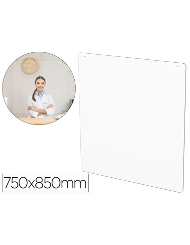 Pantalla De Proteccion De Techo Para Mostrador Metacrilato Ventana 300 X 150 Mm Medidas 750 X 850 Mm