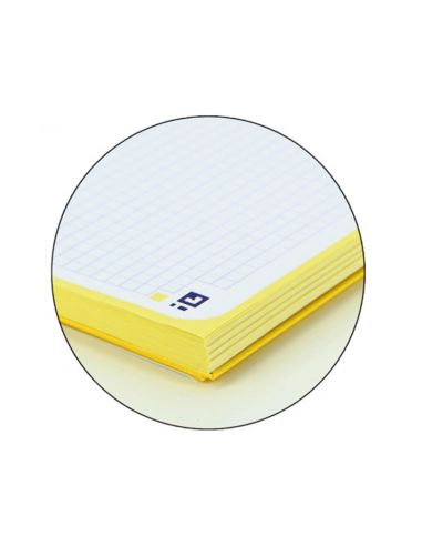 Recambio Color 1 Oxford Din A4+ 80 Hojas 90 Gr Cuadro 5 Mm 4 Taladros Color Amarillo