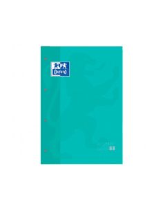 Recambio Color 1 Oxford Din A4+ 80 Hojas 90 Gr Cuadro 5 Mm 4 Taladros Color Ice Mint 2