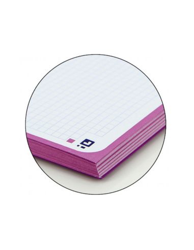Recambio Color 1 Oxford Din A4+ 80 Hojas 90 Gr Cuadro 5 Mm 4 Taladros Color Morado