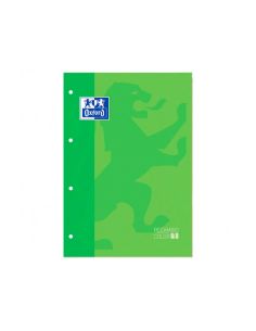 Recambio Color 1 Oxford Din A4+ 80 Hojas 90 Gr Cuadro 5 Mm 4 Taladros Color Verde Manzana 2