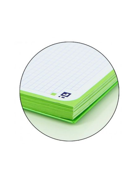 Recambio Color 1 Oxford Din A4+ 80 Hojas 90 Gr Cuadro 5 Mm 4 Taladros Color Verde Manzana