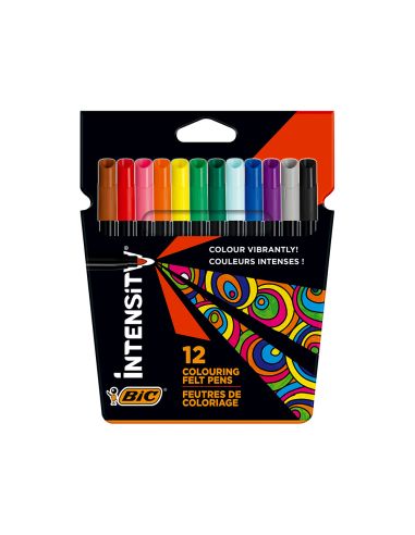 Rotulador Bic Intensity Estuche De 12 Unidades Colores Surtidos