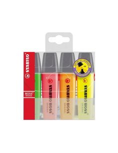 Rotulador Stabilo Boss Fluorescente 70 Estuche De 4 Unidades Colores Surtidos 2