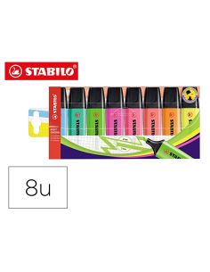 Rotulador Stabilo Boss Fluorescente 70 Estuche De 8 Unidades Colores Surtidos