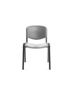 Silla Rocada Confidente Estructura Metalica Respaldo Y Asiento En Polimero Color Gris 2