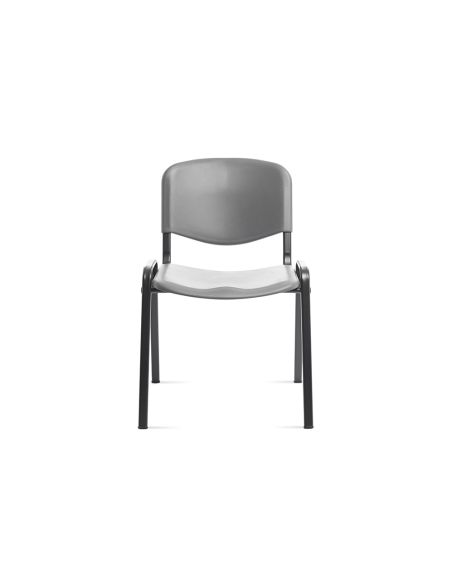 Silla Rocada Confidente Estructura Metalica Respaldo Y Asiento En Polimero Color Gris