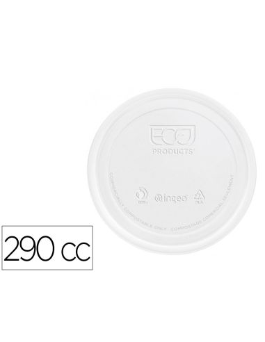 Tapa De Plastico Biodegradable Para Vaso De 290 Cc Paquete De 100 Unidades