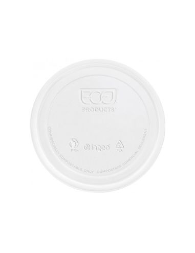 Tapa De Plastico Biodegradable Para Vaso De 290 Cc Paquete De 100 Unidades