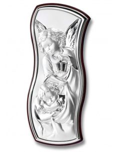 Cuadro Pergamino Angel Farol Plata 5,5X13