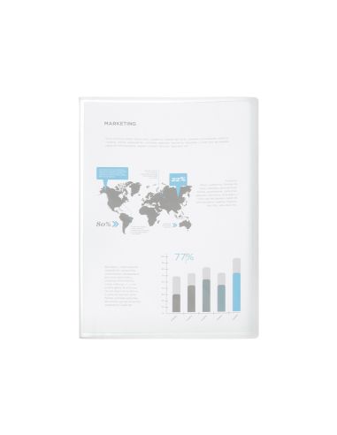 Carpeta Liderpapel Escaparate 80 Fundas Polipropileno Din A4 Transparente