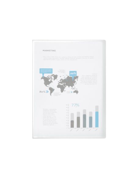 Carpeta Liderpapel Escaparate 80 Fundas Polipropileno Din A4 Transparente