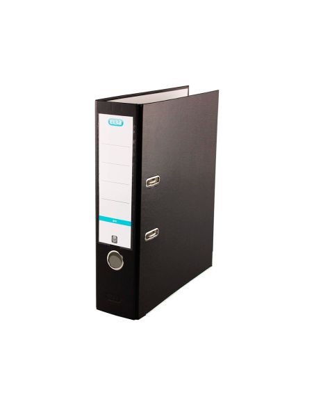 Archivador De Palanca Elba Top Carton Compacto Polipropileno Con Rado Din A4 Lomo De 80 Mm Negro