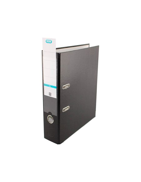 Archivador De Palanca Elba Top Carton Compacto Polipropileno Con Rado Din A4 Lomo De 80 Mm Negro
