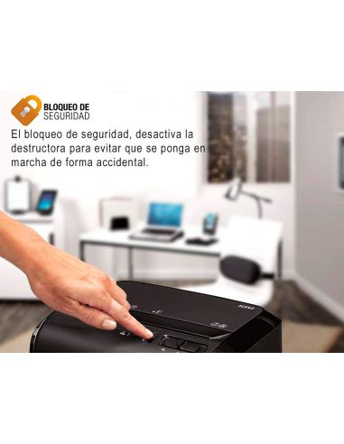 Destructora De Documentos Fellowes 10M Capacidad De Corte 10 H Seguridad P5 Destruye Grapas Y Tarjetas De