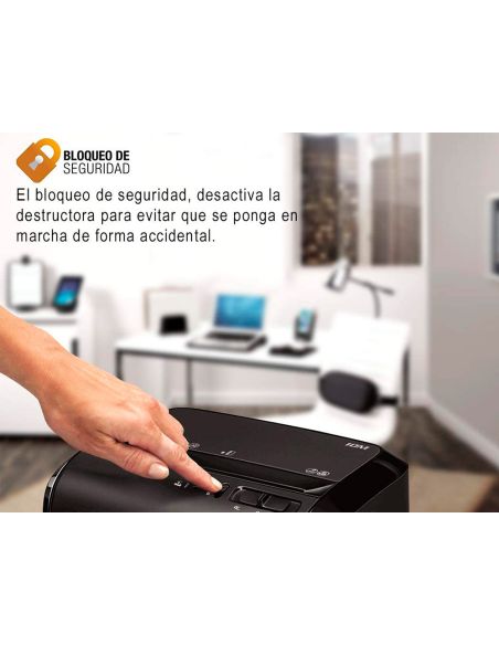 Destructora De Documentos Fellowes 10M Capacidad De Corte 10 H Seguridad P5 Destruye Grapas Y Tarjetas De